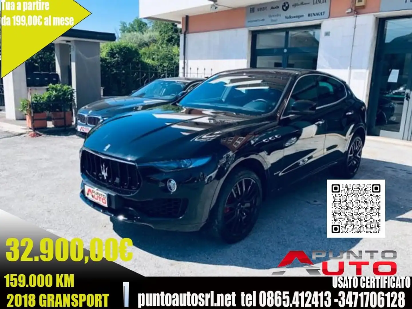 Maserati Levante V6 Diesel 275 CV AWD Gransport telecamera Noir - 1