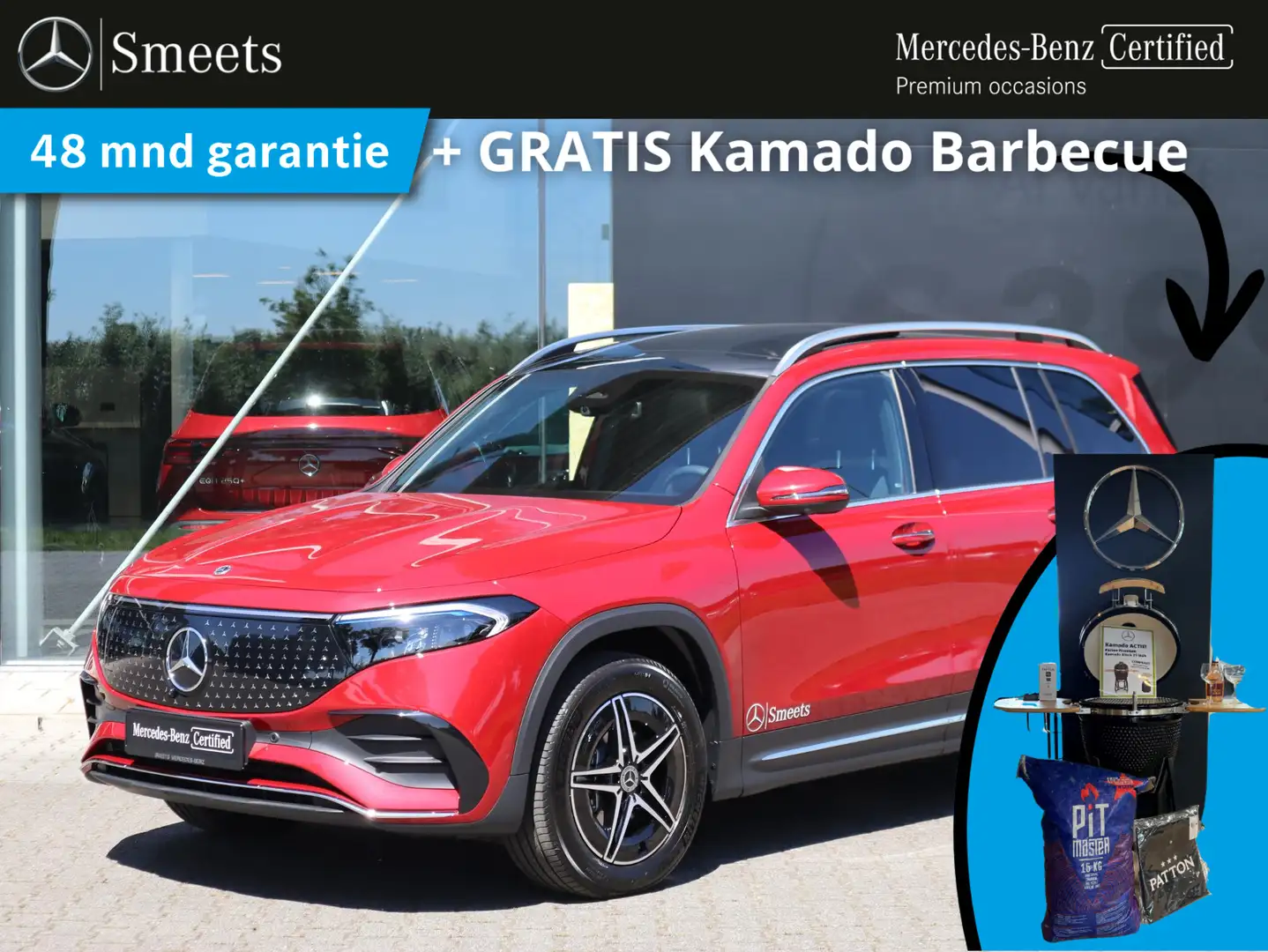 Mercedes-Benz EQB 250 250+ AMG Line 71 kWh Rood - 1