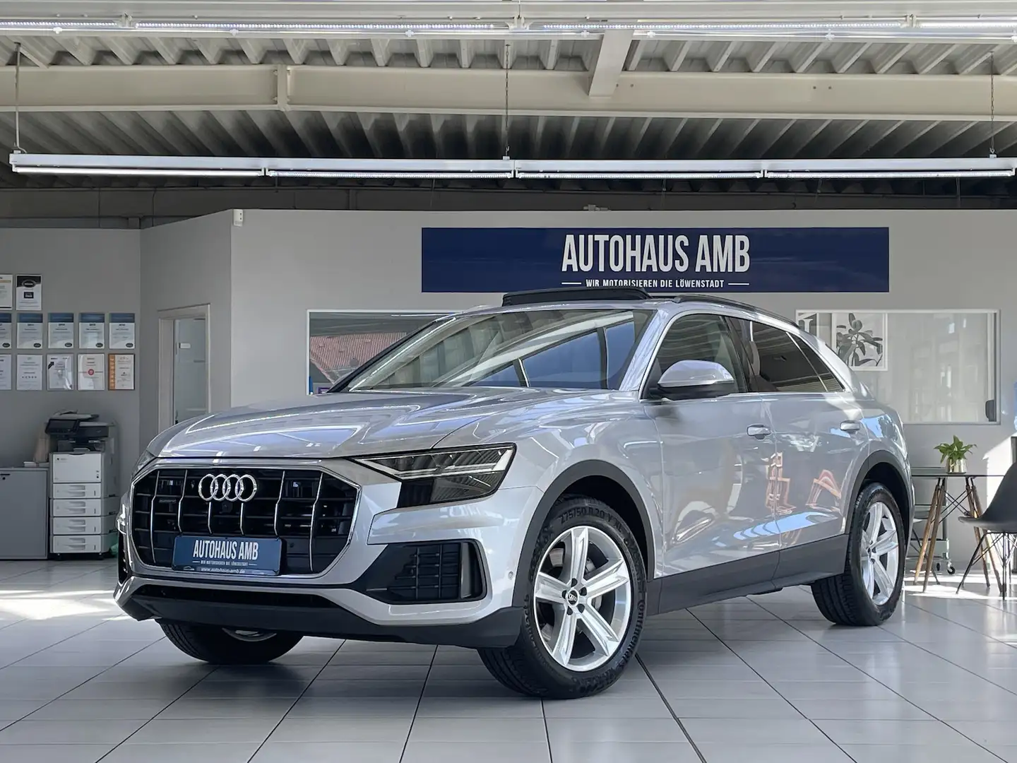 Audi Q8 50 TDI quattro Pano Virtual LED ACC Cam Silber - 1
