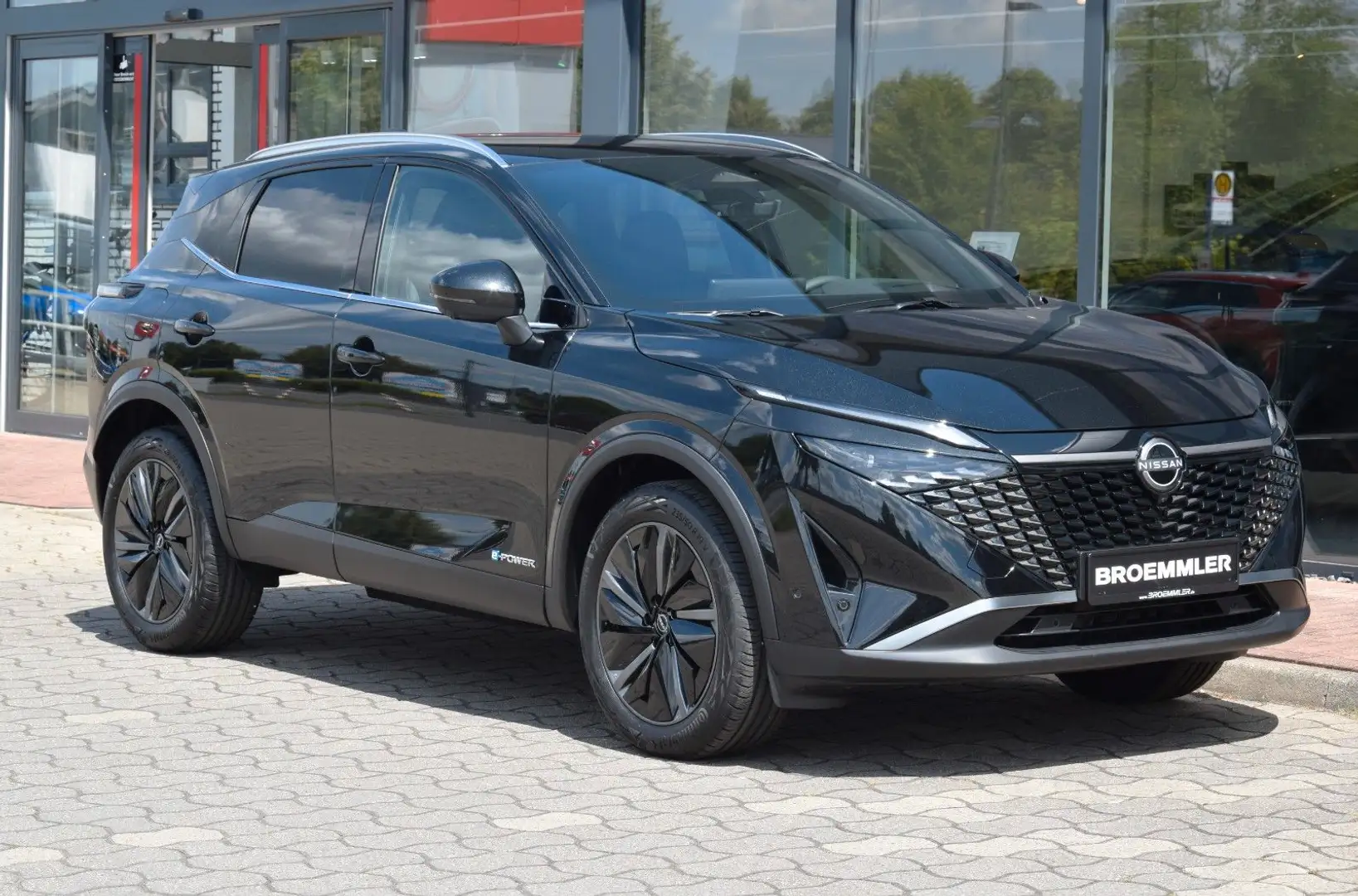 Nissan Qashqai Tekna e-Power Vollleder Zwart - 1