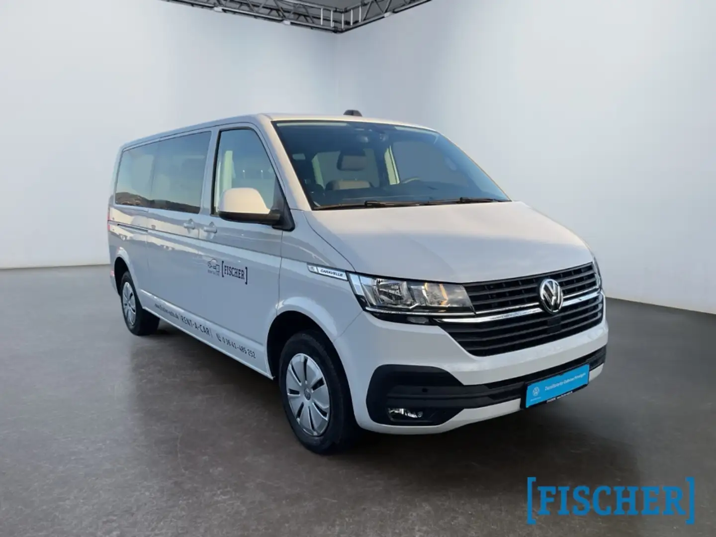 Volkswagen T6.1 Caravelle 2.0TDI lang LR AHK Navi SHZ GRA PDC Weiß - 2