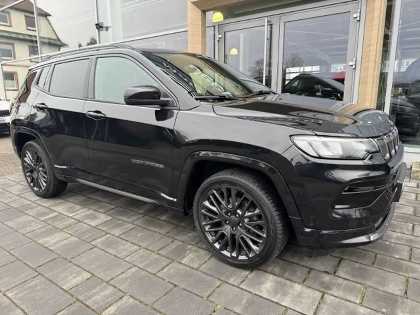 Jeep Compass 1.6 Multijet S Leder Navi Klimasitze LED ACC Apple Schwarz - 2
