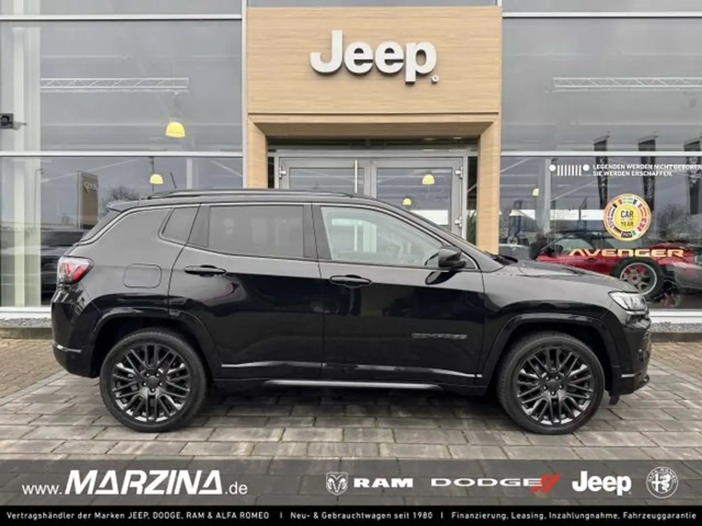 Jeep Compass 1.6 Multijet S Leder Navi Klimasitze LED ACC Apple Schwarz - 1