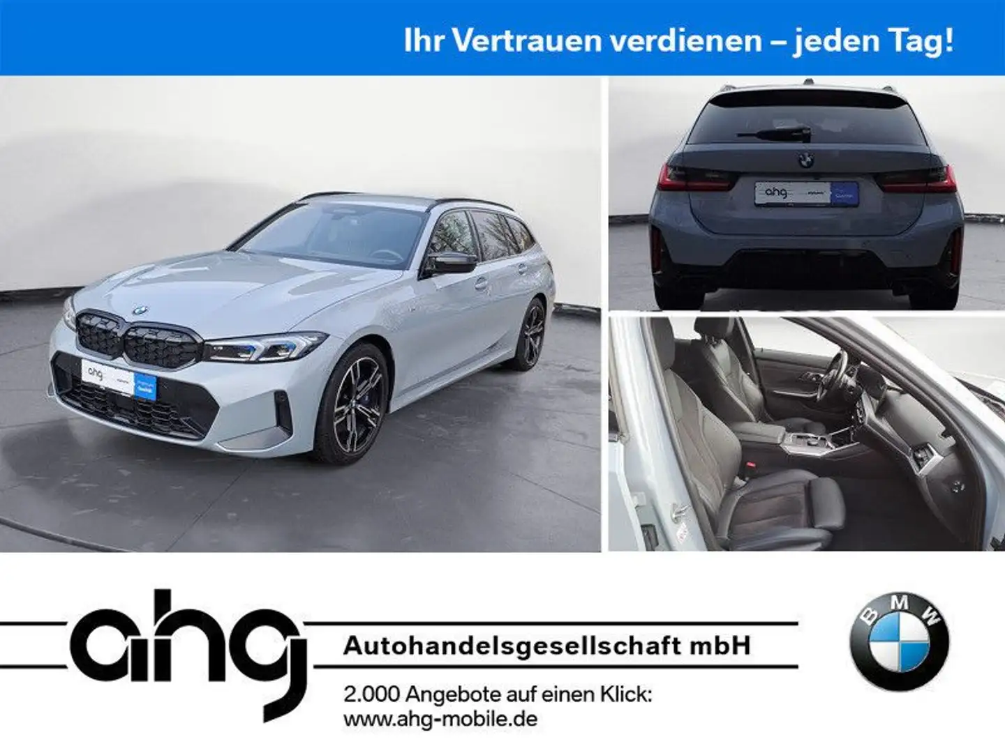 BMW M340d xDrive Touring Auto Sport Aut. Klimaaut. Grau - 1