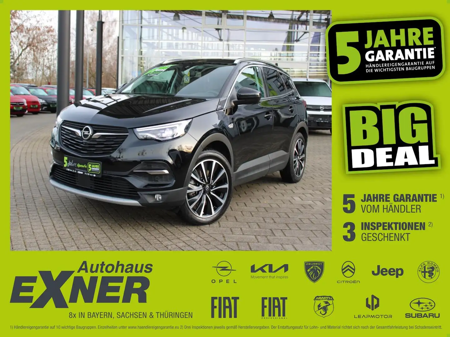 Opel Grandland X 1.6 Turbo Hybrid ULTIMATE Kamera+LED+ Schwarz - 1