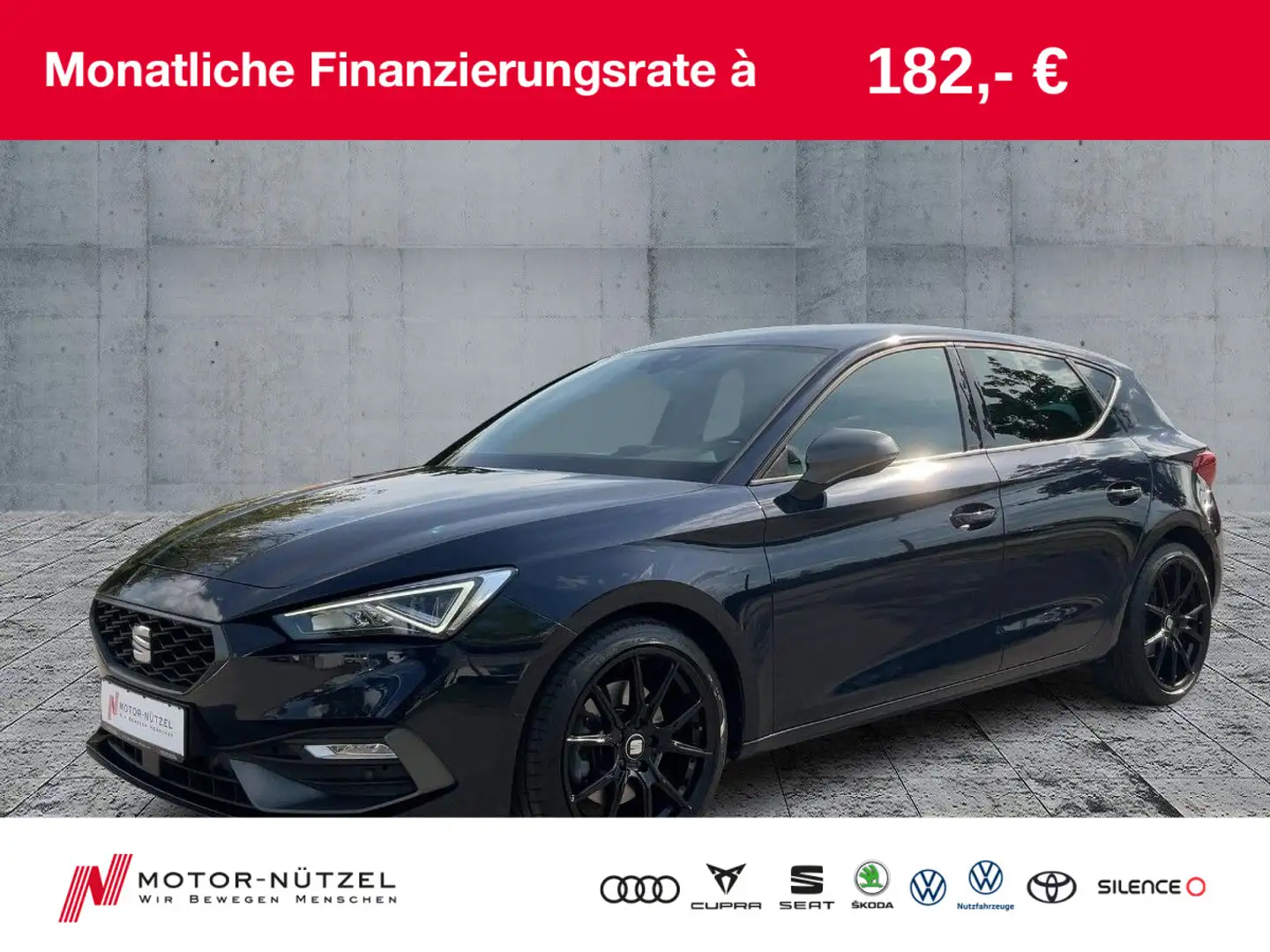 SEAT Leon 2.0 TDI DSG FR 5JG+LED+NAVI+ACC+SHZ+RFK+VC Blau - 1