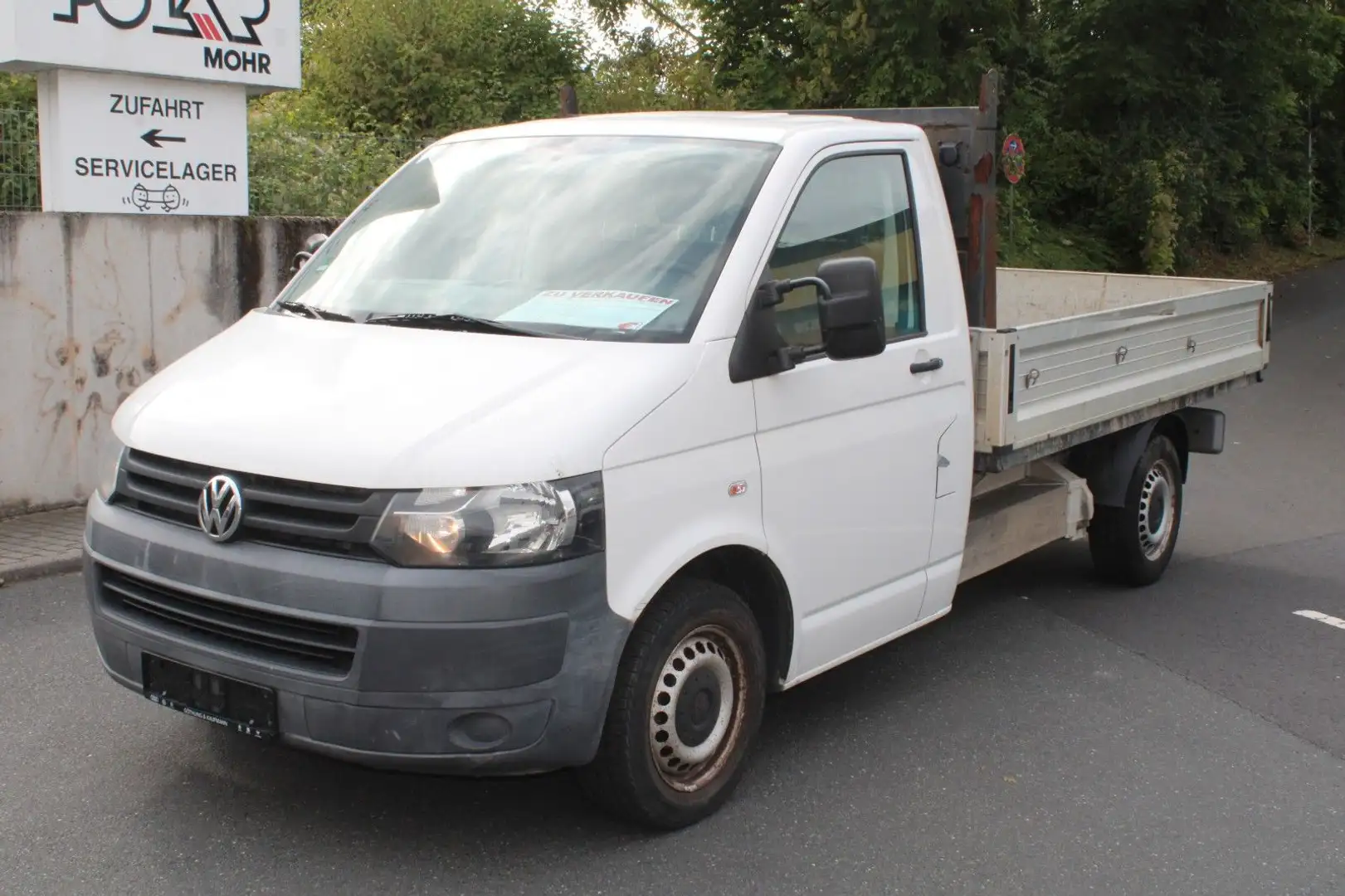 Volkswagen T5 Transporter Pritsche Klima AHK Tüv Neu Top Blanc - 1