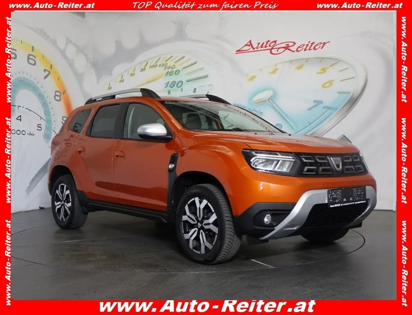 Dacia Duster TCe 150 PF EDC Prestige *LED, NAVI, CARPLAY, AHK* Orange - 1