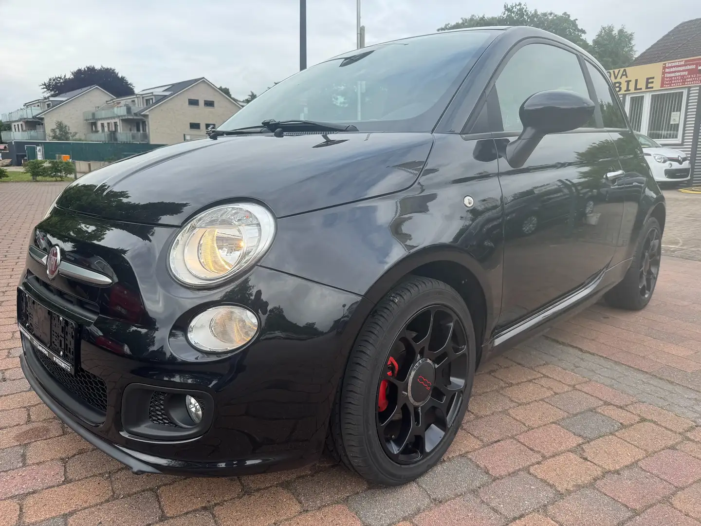 Fiat 500 S-Shzg+Einparkh+Klima Schwarz - 1