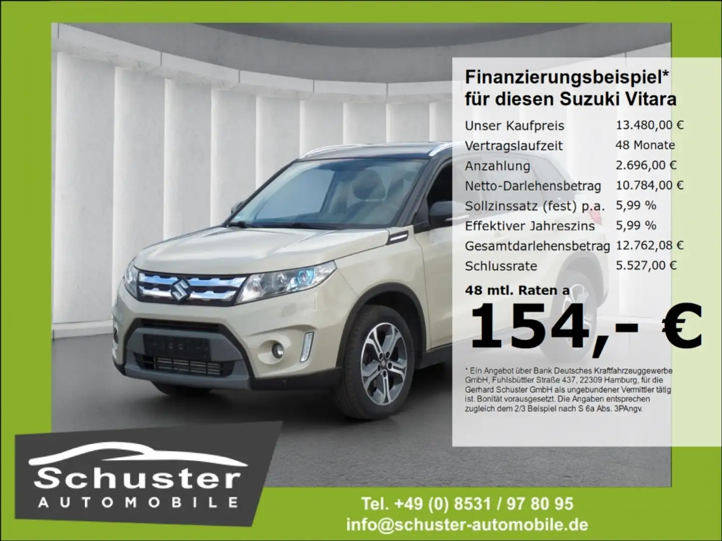 Suzuki Vitara 4x4 1.6D*Autom AHK Panodach R-Kam Navi Beige - 1