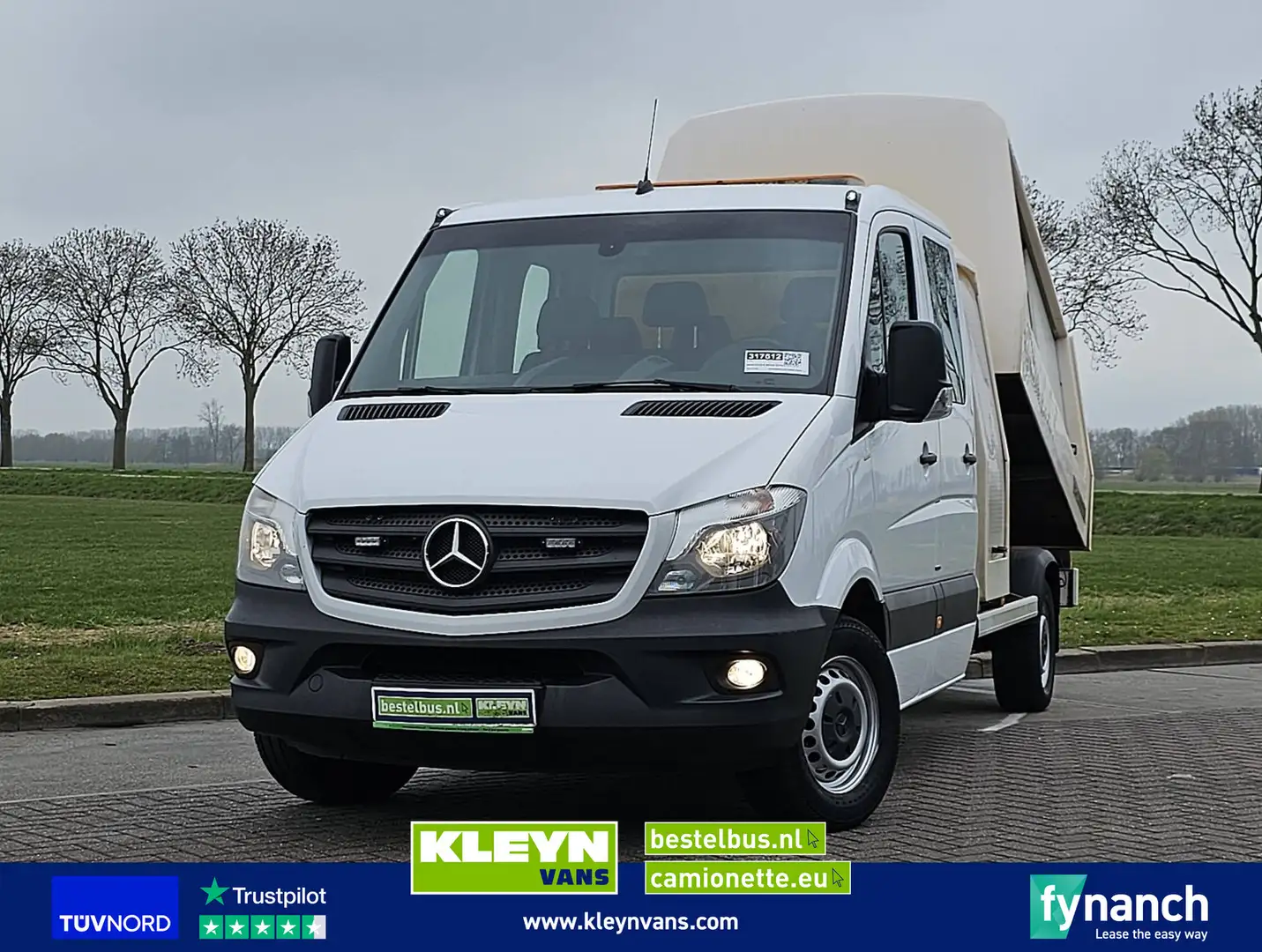 Mercedes-Benz Sprinter 314 kipper tipper EURO6 Wit - 1