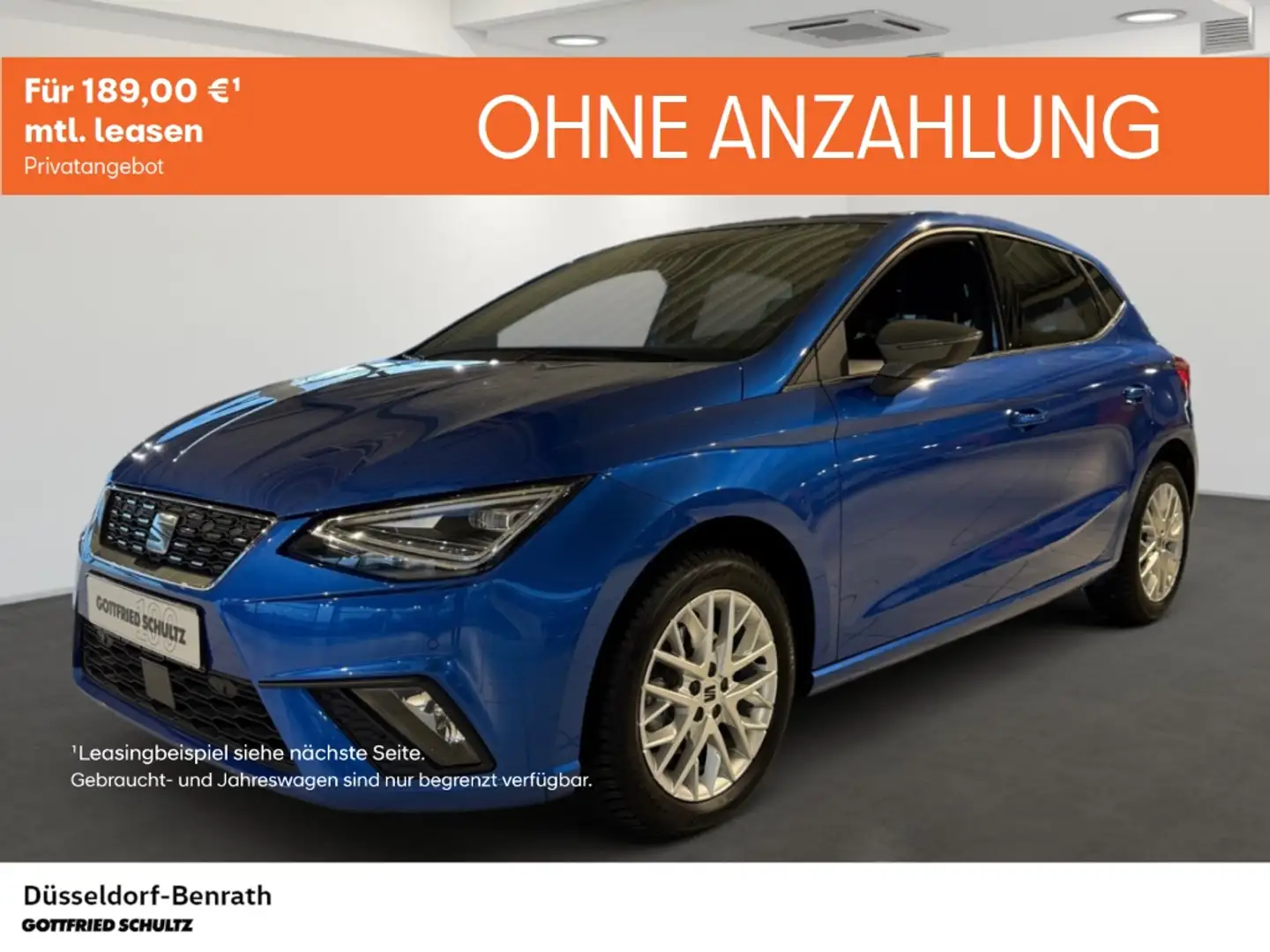 SEAT Ibiza Xcellence 1.0 TSI DSG Voll-LED Navi Einparkhilfe R Blau - 1
