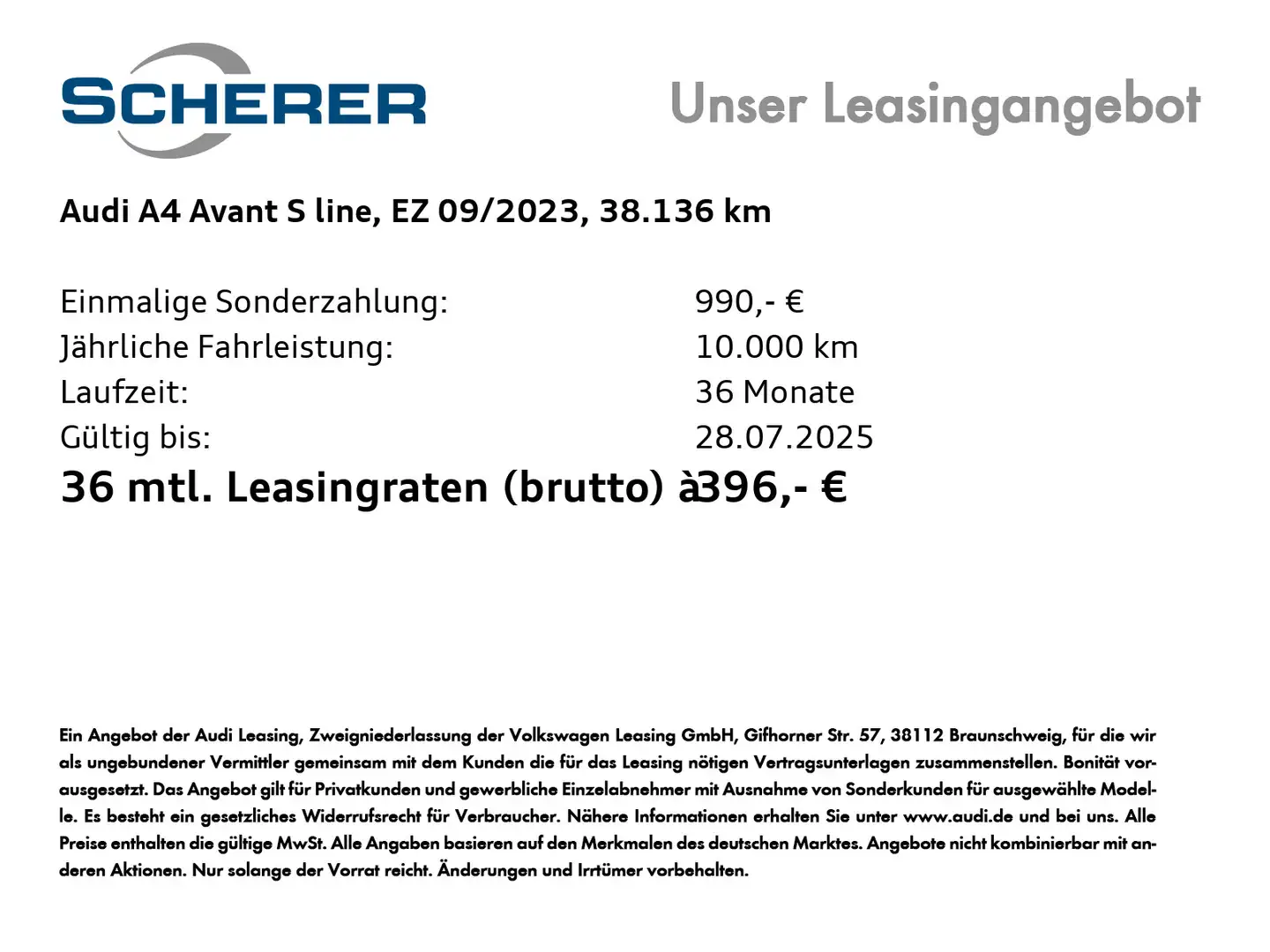 Audi A4 S line 35 TDI 120(163) kW(PS) S tronic Grau - 2