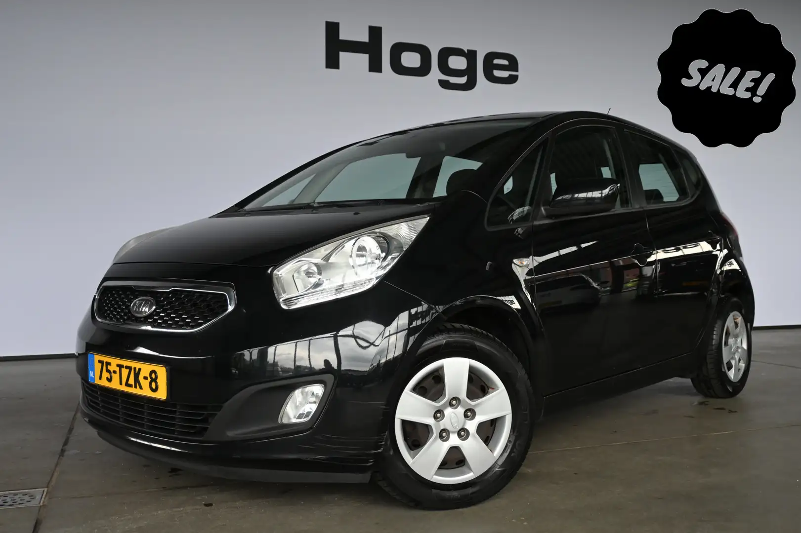 Kia Venga 1.4 CVVT Plus Pack Airco Camera Navigatie 1e Eigen Negru - 1