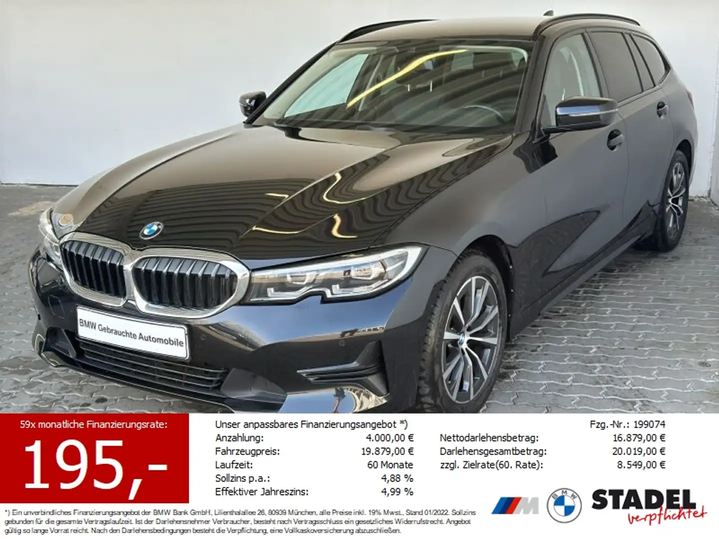 BMW 318 d Tour. Advantage Navi.LED.DriveAs.HiFi.WLAN Schwarz - 1