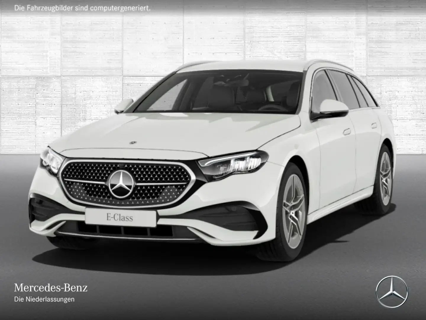 Mercedes-Benz E 220 d T AMG Fahrass Distr+ LED AHK Kamera PTS 9G Weiß - 2