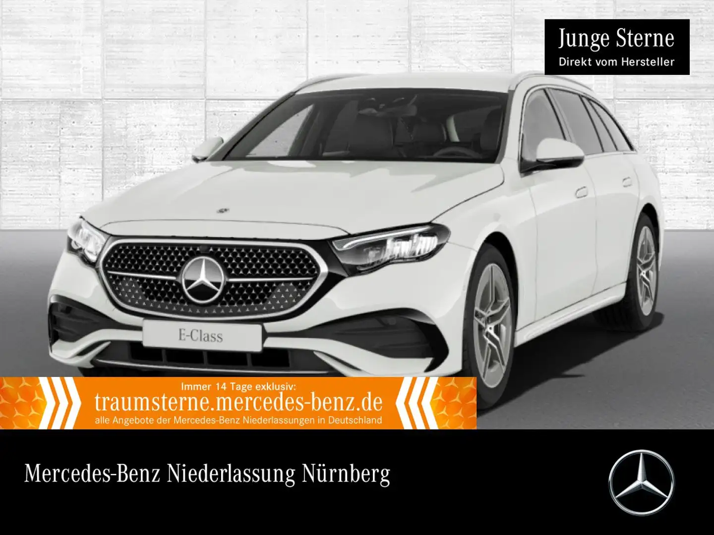 Mercedes-Benz E 220 d T AMG Fahrass Distr+ LED AHK Kamera PTS 9G Weiß - 1