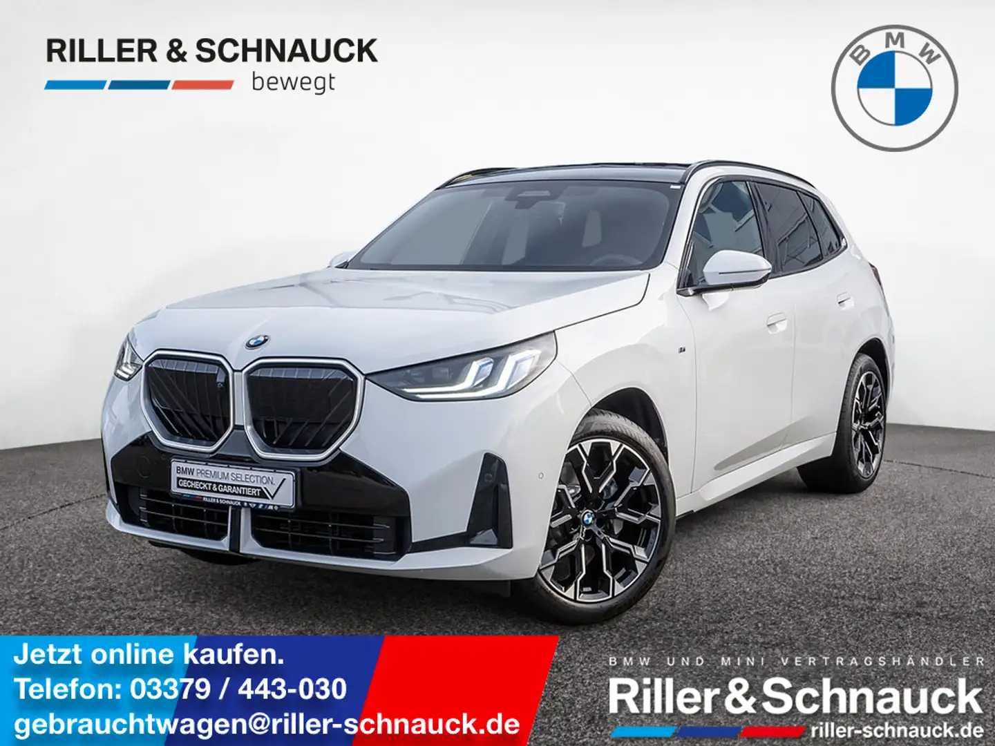 BMW X3 xDrive 40d M-Sport AHK STANDHZ PANO 360° Weiß - 1