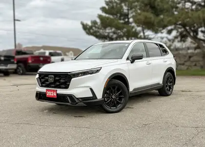 White 2024 Honda CR-V Hybrid EX-L AWD SUV / Crossover Continuously Variable Transmission