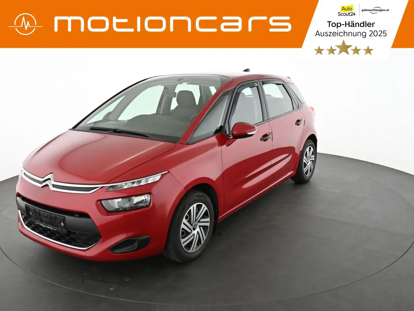 Citroen C4 SpaceTourer Attraction 1,6 HDi 90 Pickerl NEU Rot - 1