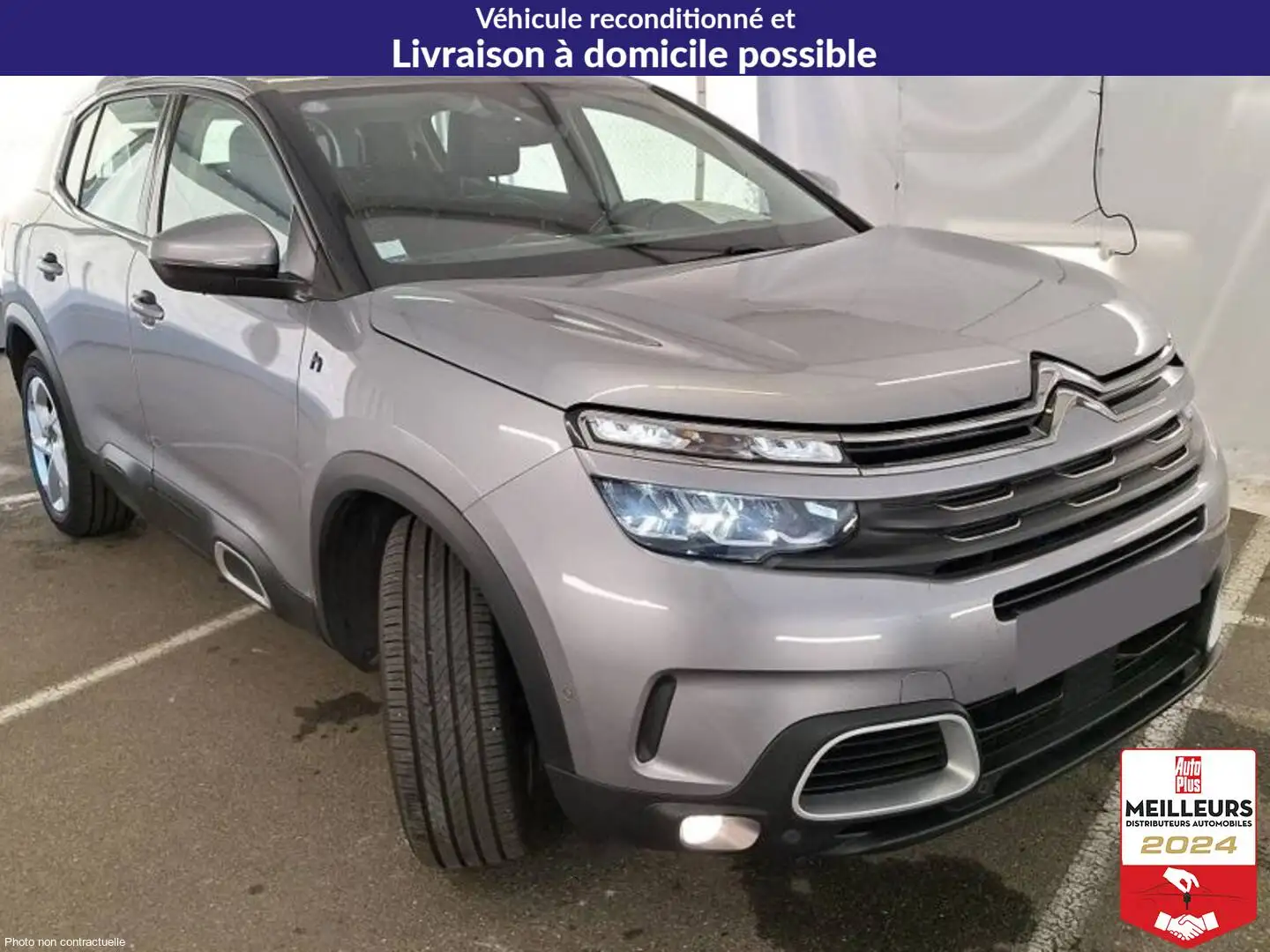 Citroen C5 Aircross Hybride Rechargeable 225 e-EAT8 Feel +GPS +Caméra Gris - 2