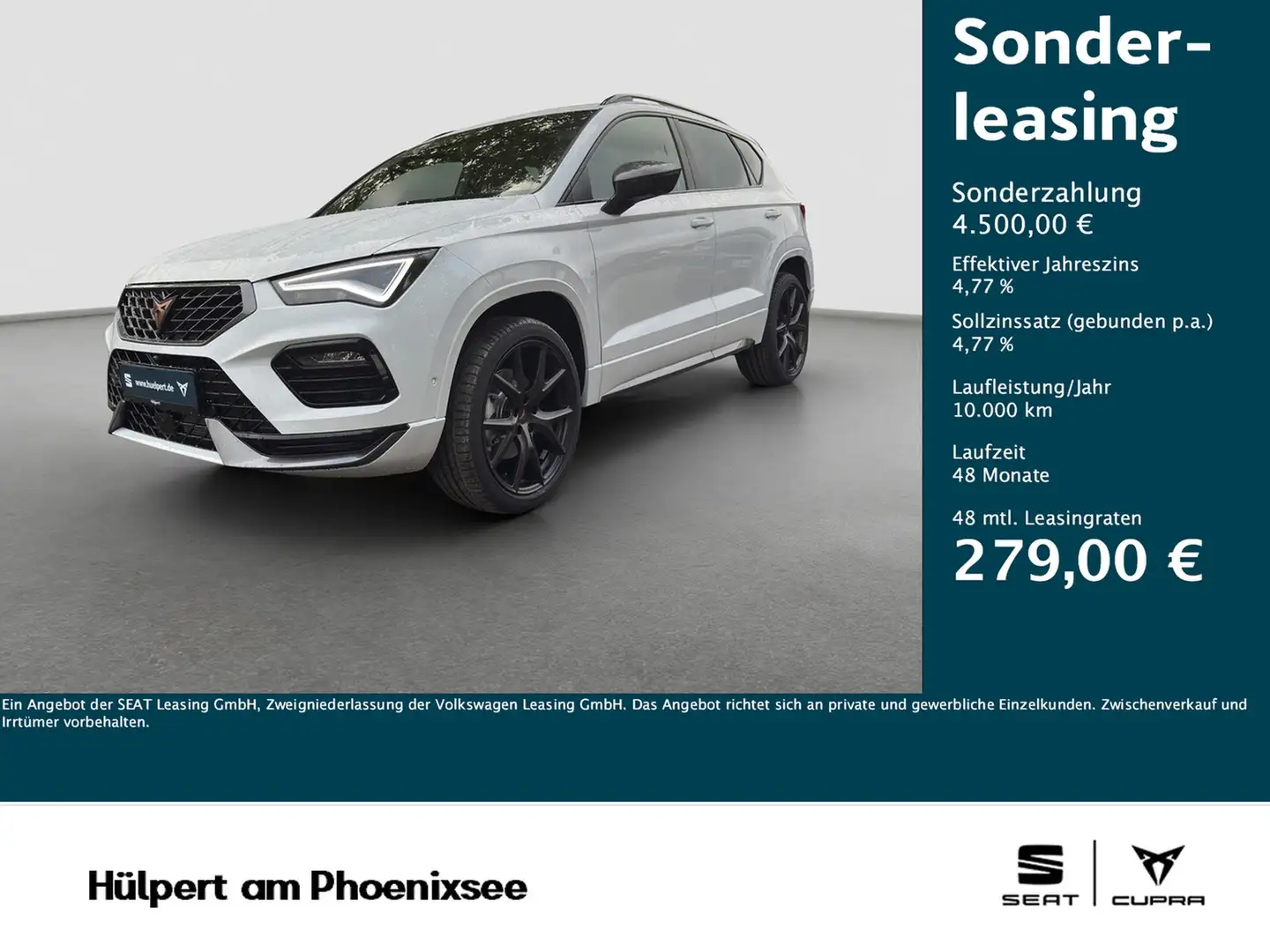 CUPRA Ateca 1.5 DSG AHK PANO NAV ACC 19LM RFK E-KLAPPE Blanc - 1