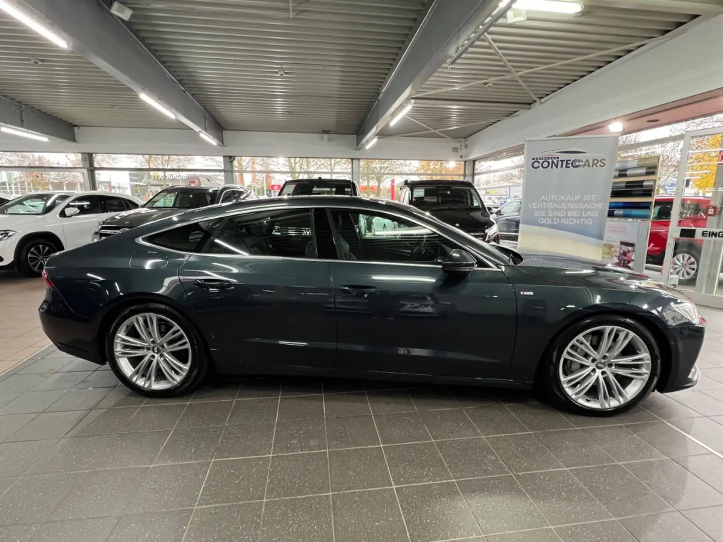 Audi A7 SB 45 TDI quattro S Line Sport Nachtsicht+PAN Blau - 1