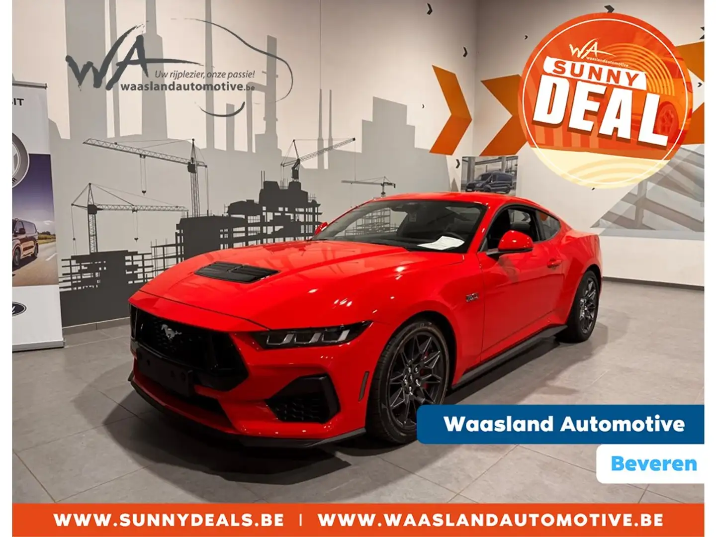 Ford Mustang Coupé - 5.0 V8 446 pk - Automaat Rouge - 1