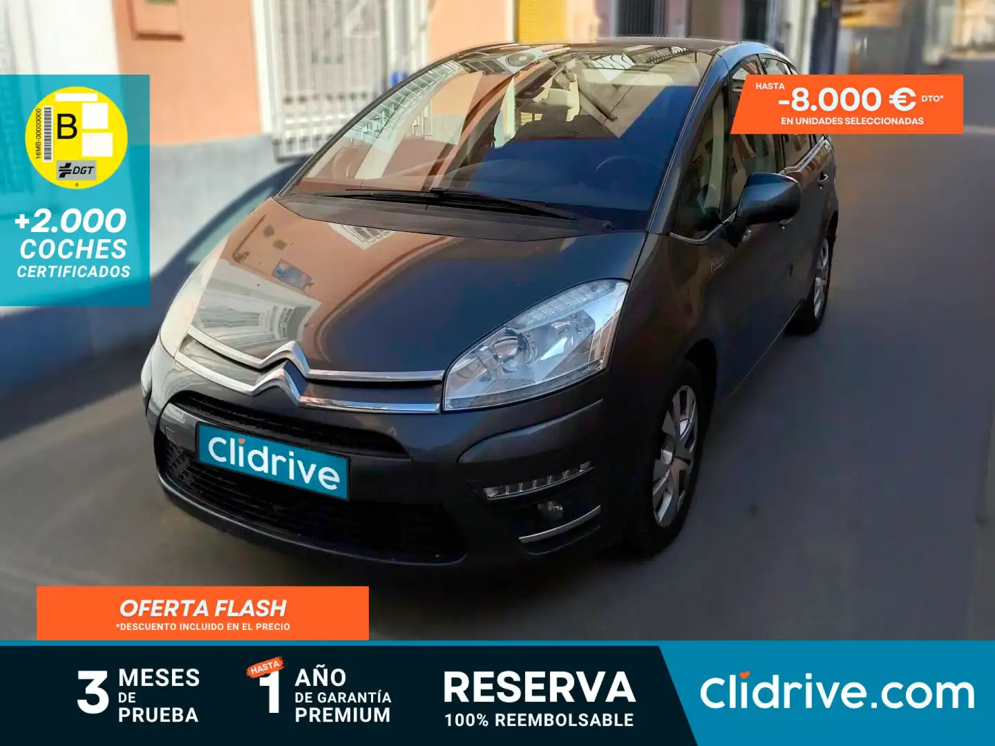 Citroen C4 Picasso 1.6e-HDi Exclusive 115 Negro - 1