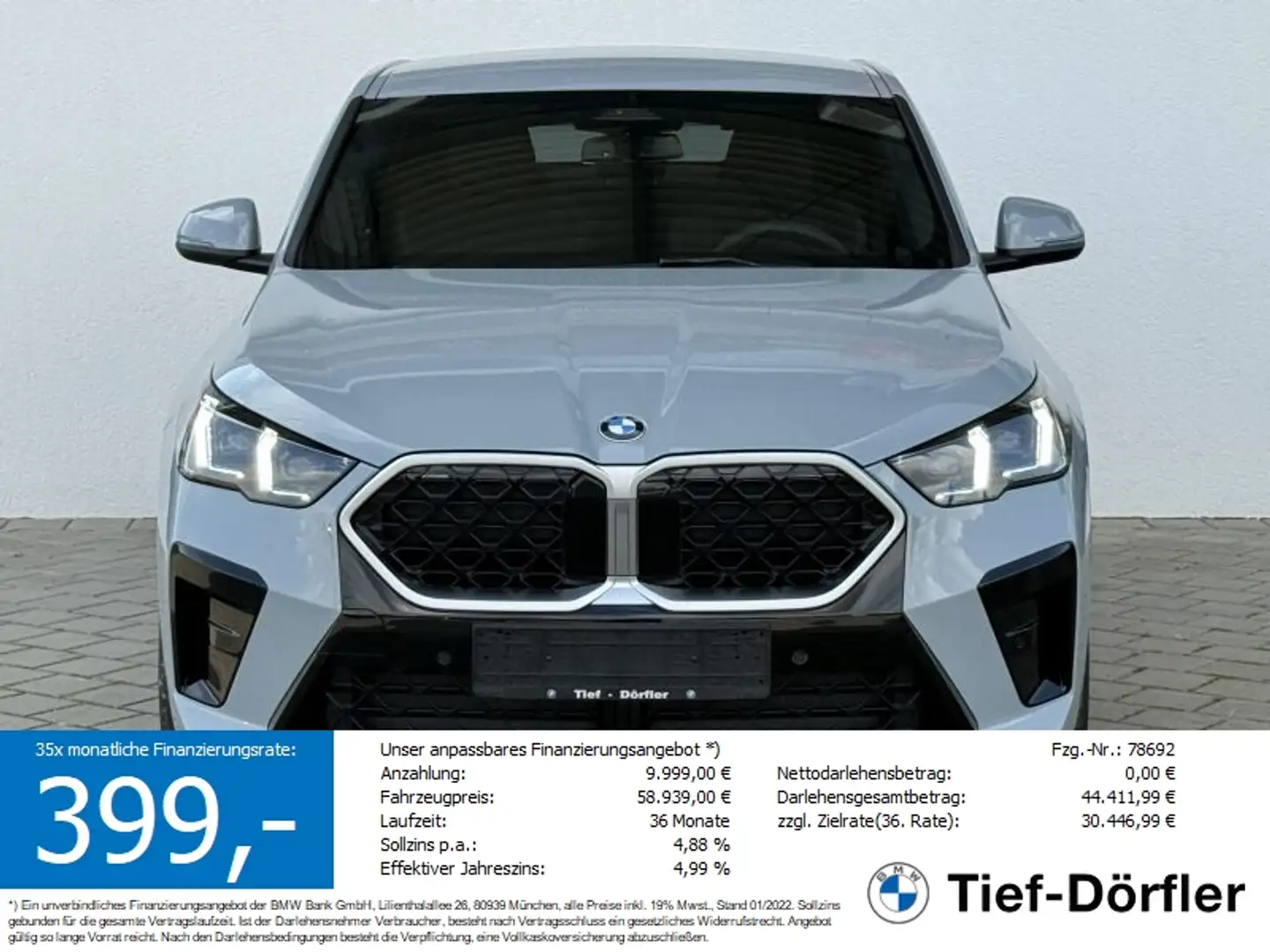 BMW X2 sDrive20d M Sportpaket Grau - 1
