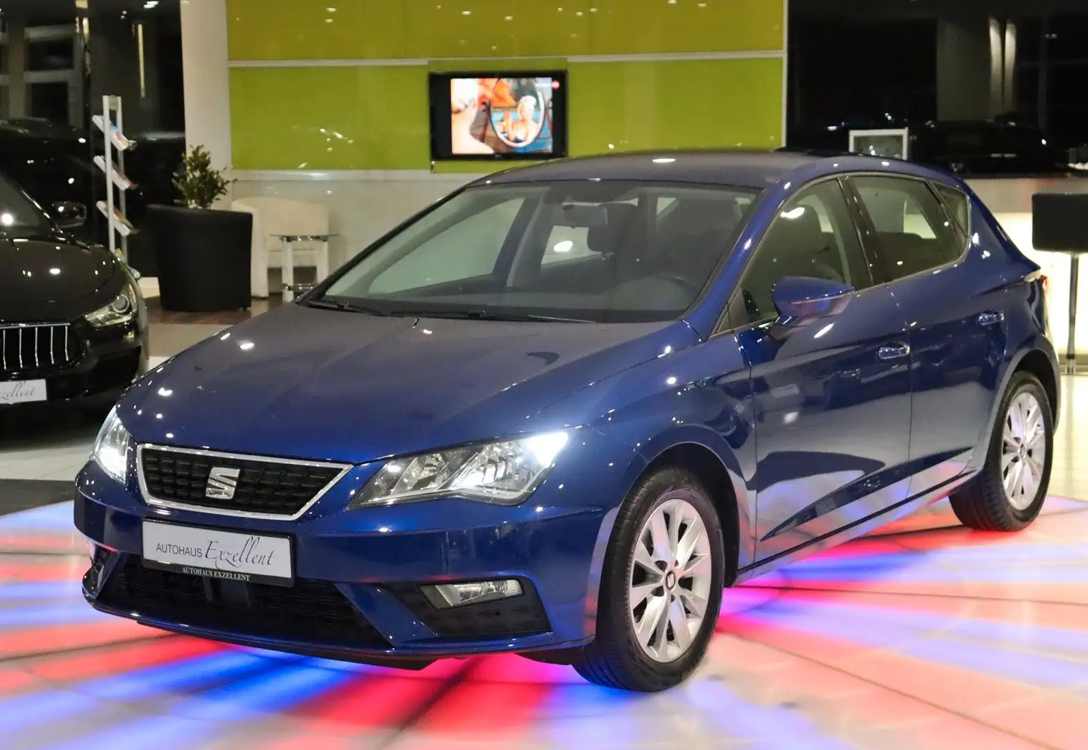 SEAT Leon Style*KLIMAANLAGE*TEMPOMAT*ALU*PDC*MFL*BC* Bleu - 1