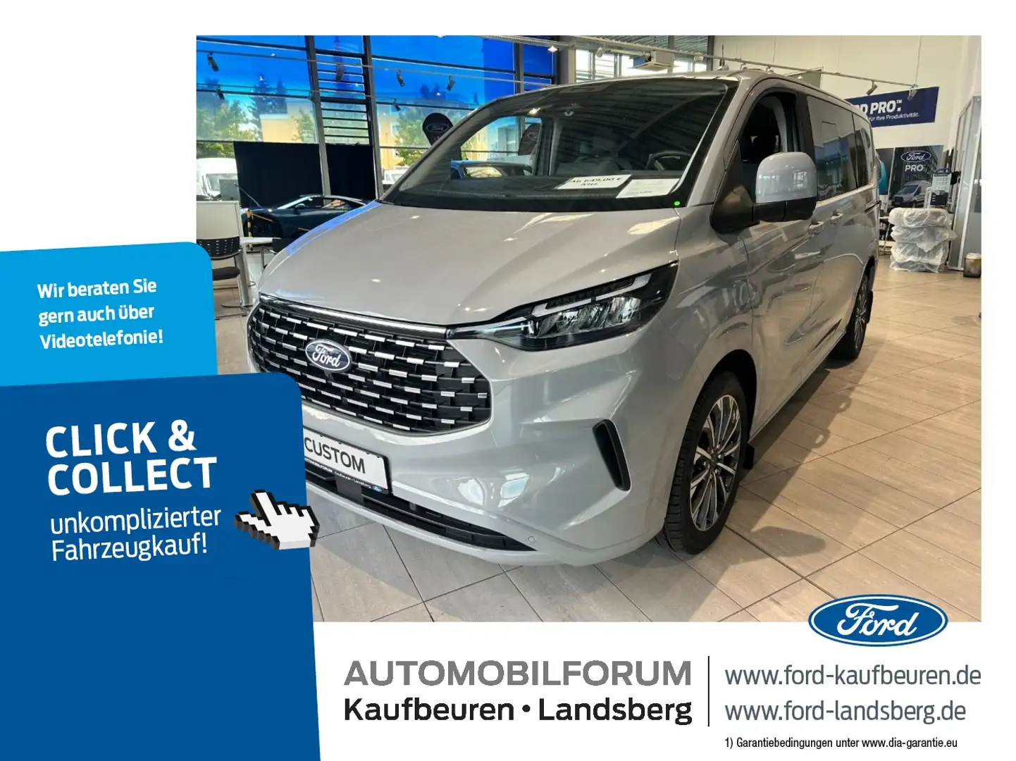 Ford Tourneo Custom Titanium X L1 | LED | PANO | STANDHZ | KLIMA | KAM Gris - 1