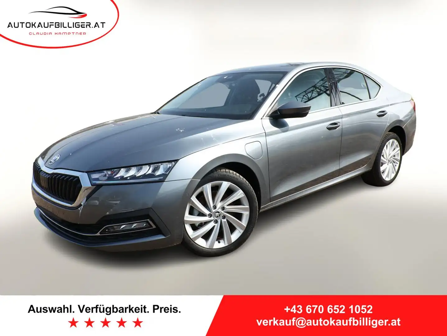 Skoda Octavia PHEV 204 DSG SideA ACC Kam SHZ Kessy 18Z Grey - 1