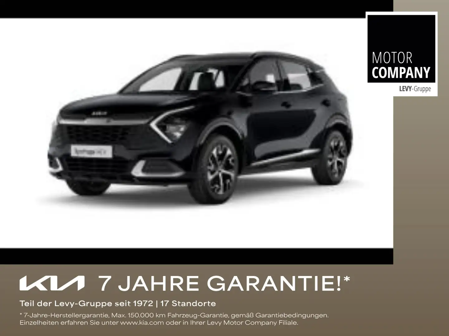 Kia Sportage 1.6 T-GDI Spirit +Drive-Wise+360°R.Kam++ Schwarz - 1