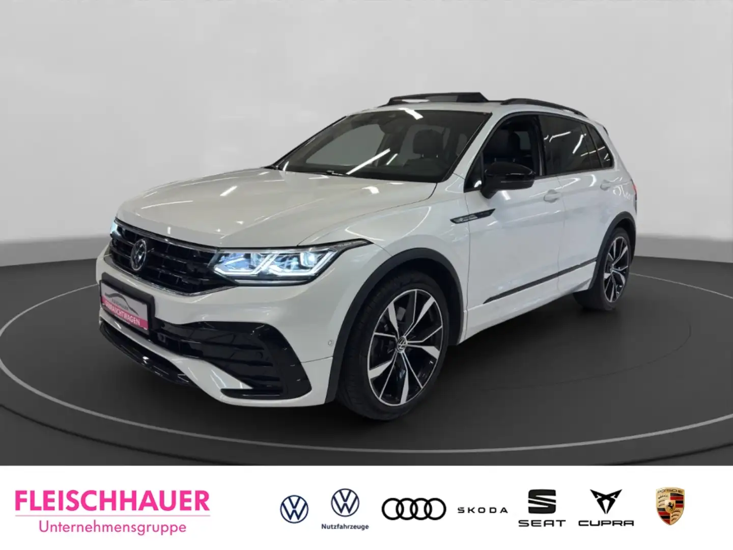 Volkswagen Tiguan R-Line 2.0 TDI 4M Matrix+Navi+Pano+20''+H&K+Stdhzg Blanc - 1