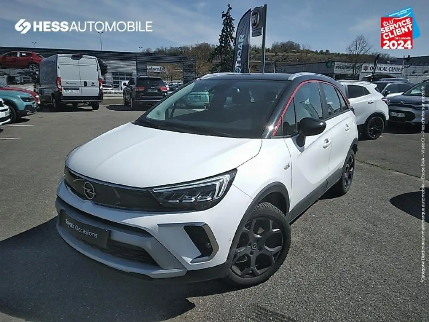 Opel Crossland 1.2 Turbo 110ch GS Line Bianco - 1