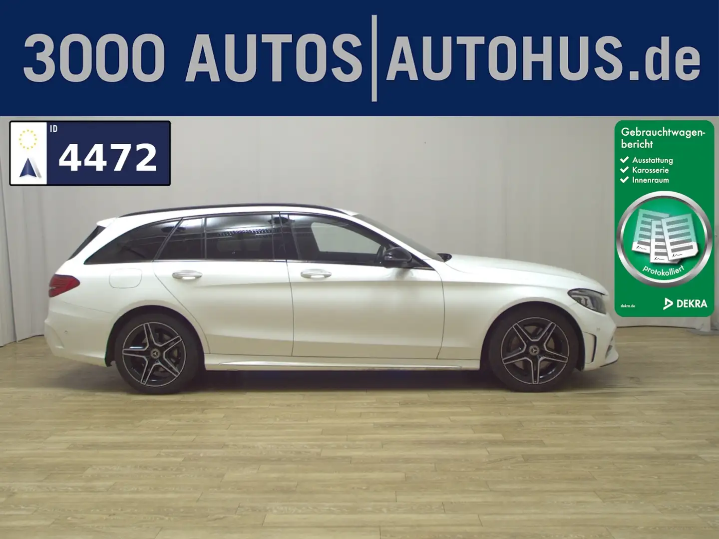 Mercedes-Benz C 400 T 4M AMG-Line Night Navi MB-LED Burmester Alb - 1