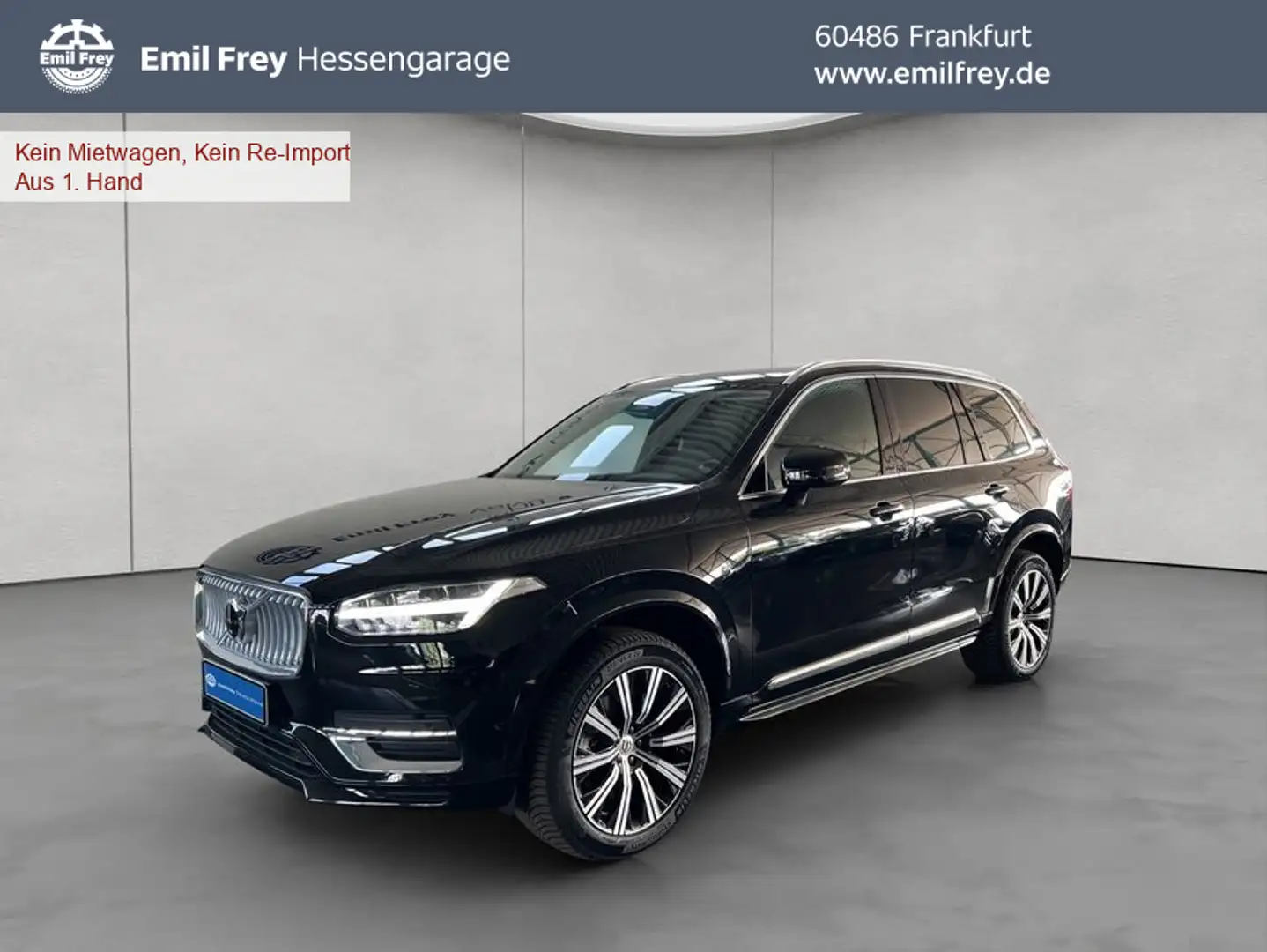 Volvo XC90 XC90 B5 AWD Plus-Bright 7S Glasd Standh 360° AHK Schwarz - 1