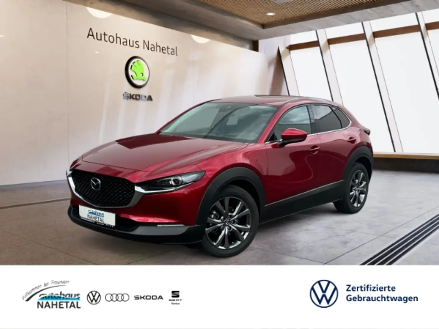 Mazda CX-30 2.0 SKYACTIV-X M Hybrid Selection AWD LED NAVI BOS Rot - 1