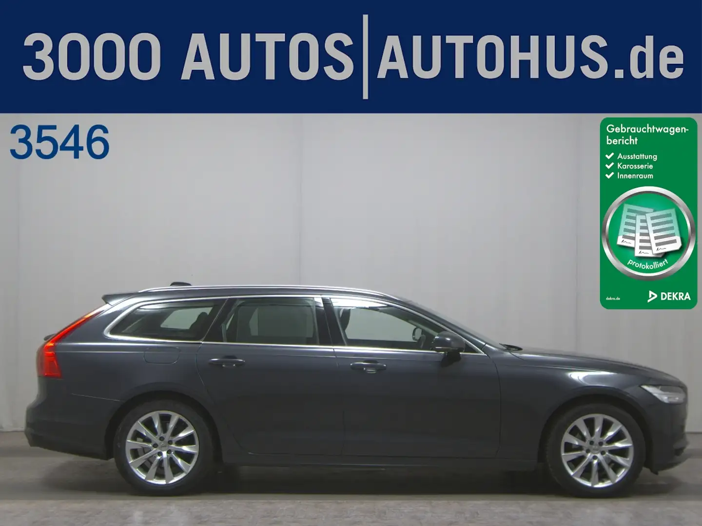 Volvo V90 D3 Momentum Leder Navi LED ACC Grau - 1