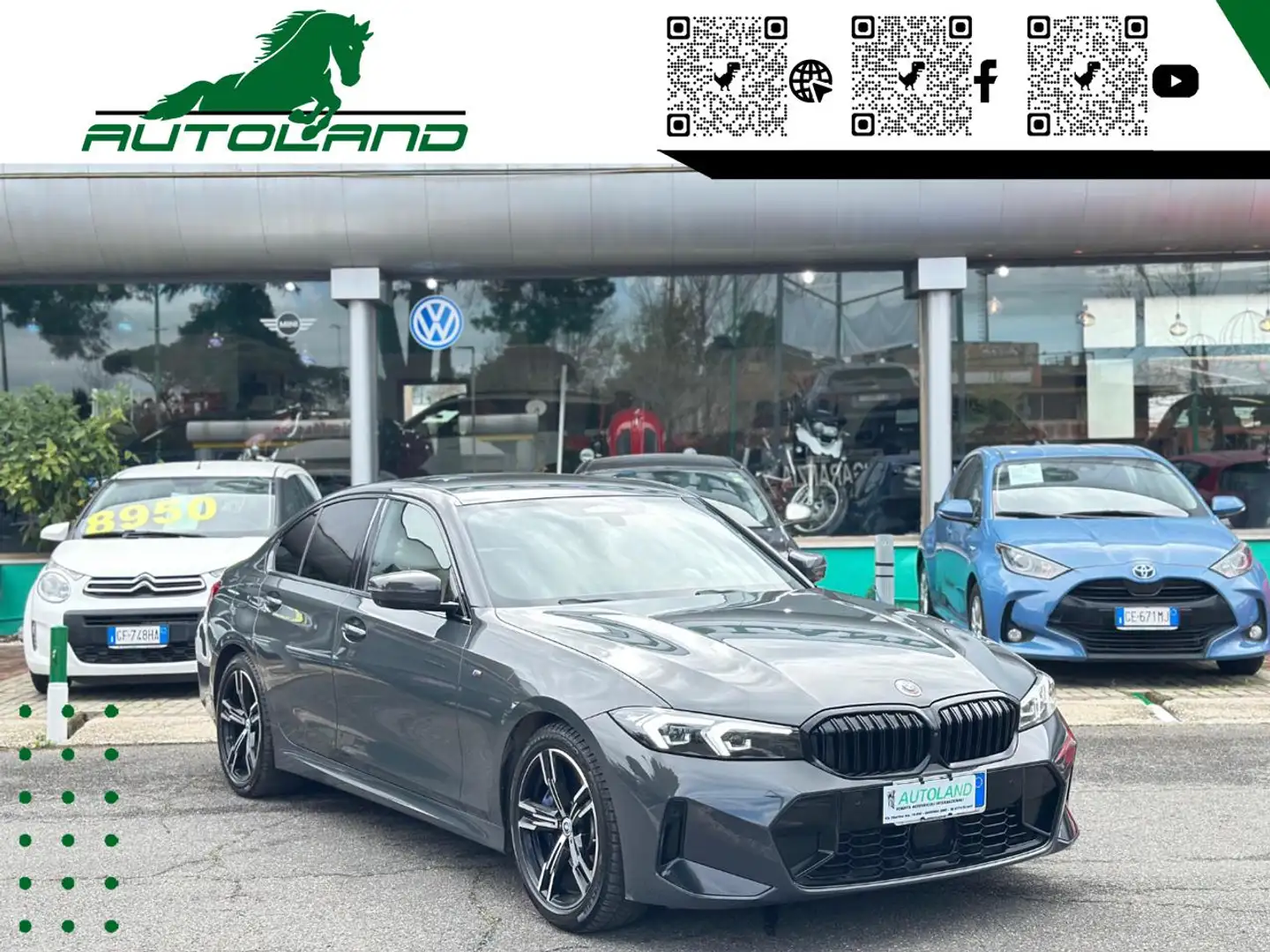 BMW 330 i Msport*Pari Al NUOVO*UnicoProprietario*TopView Gris - 2