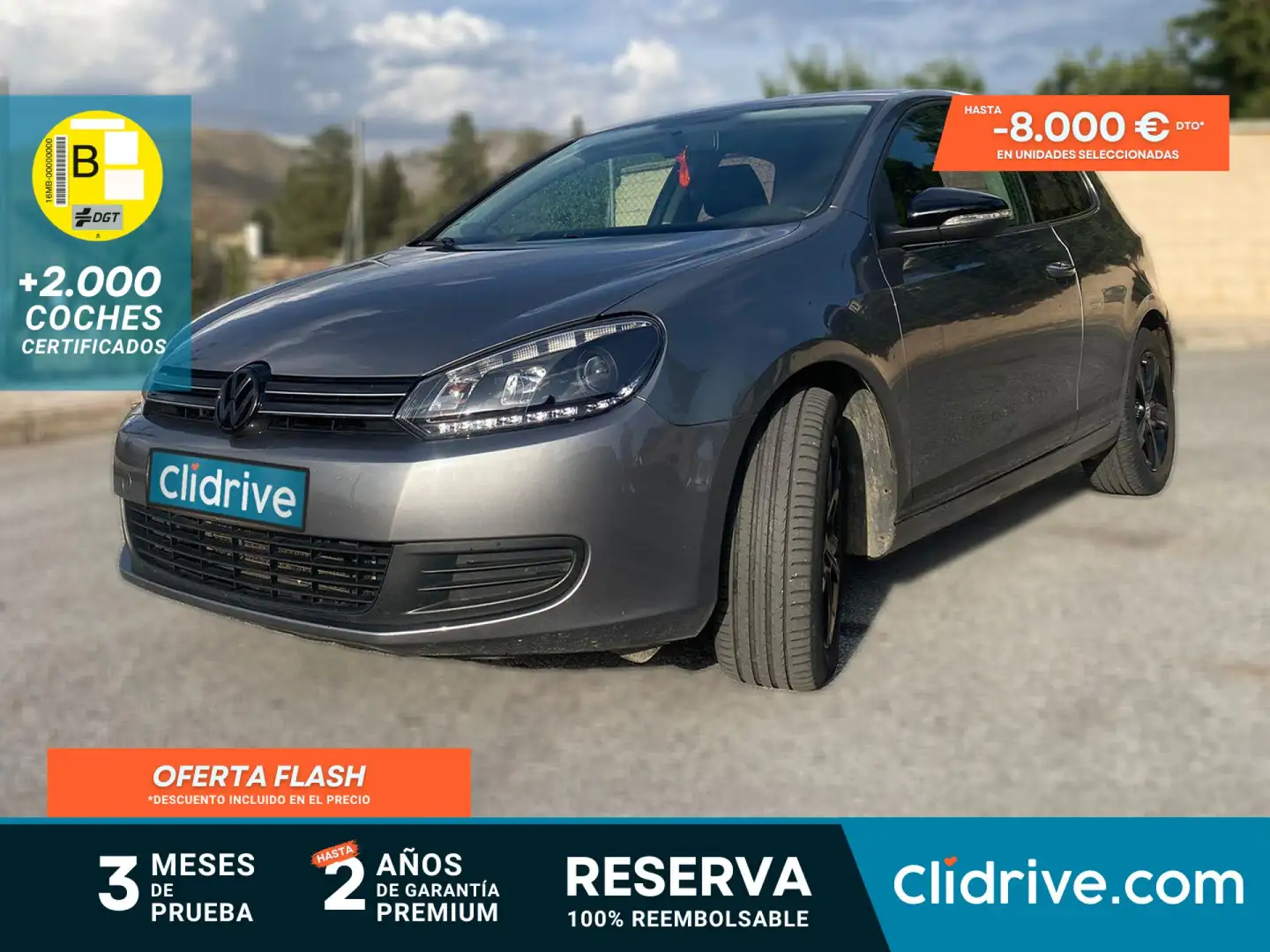 Volkswagen Golf 1.6TDI CR Advance BMT 105 Gris - 1