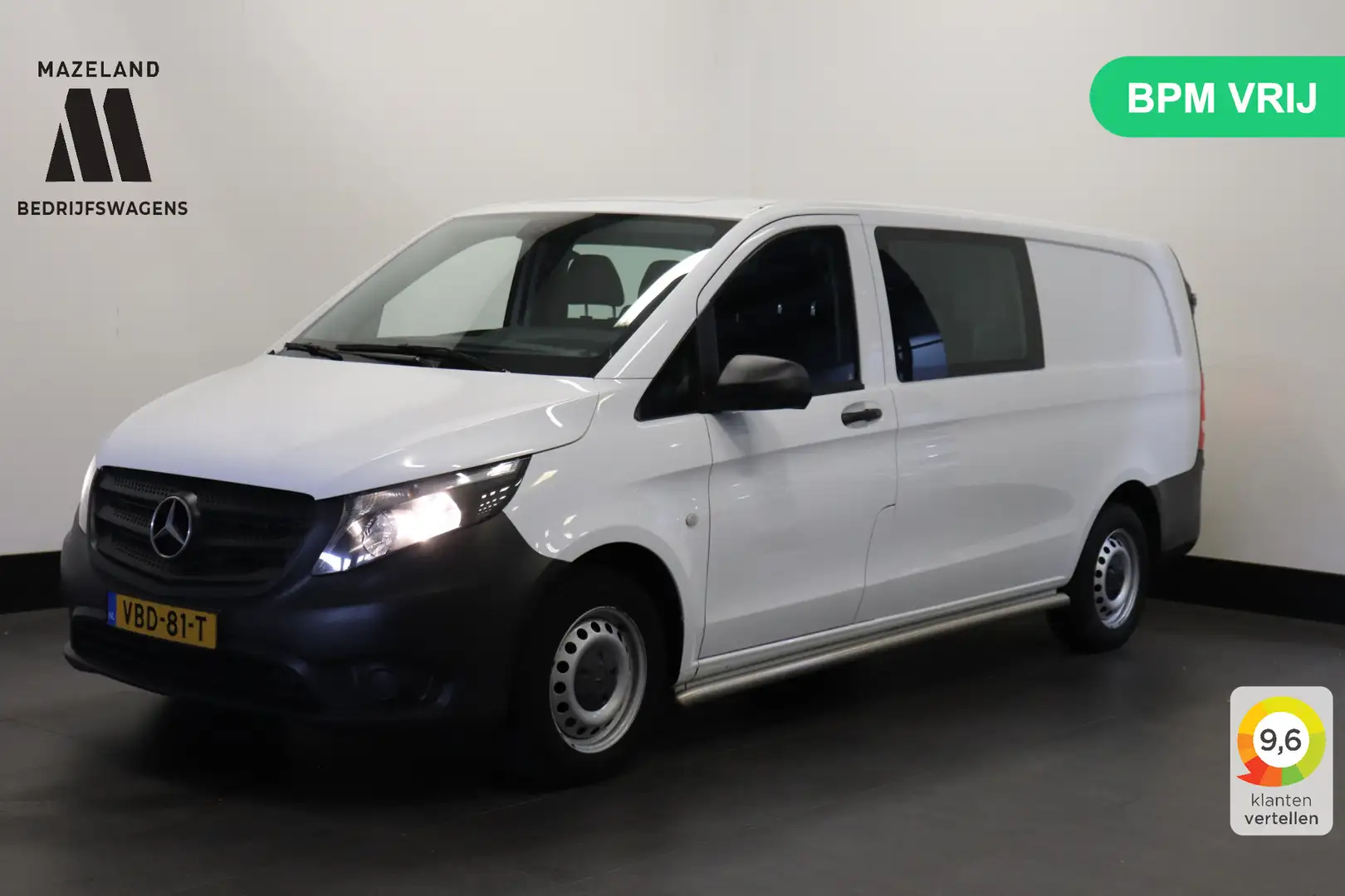 Mercedes-Benz Vito 114 CDI XL Dubbele Cabine Automaat EURO 6 - Airco Wit - 1