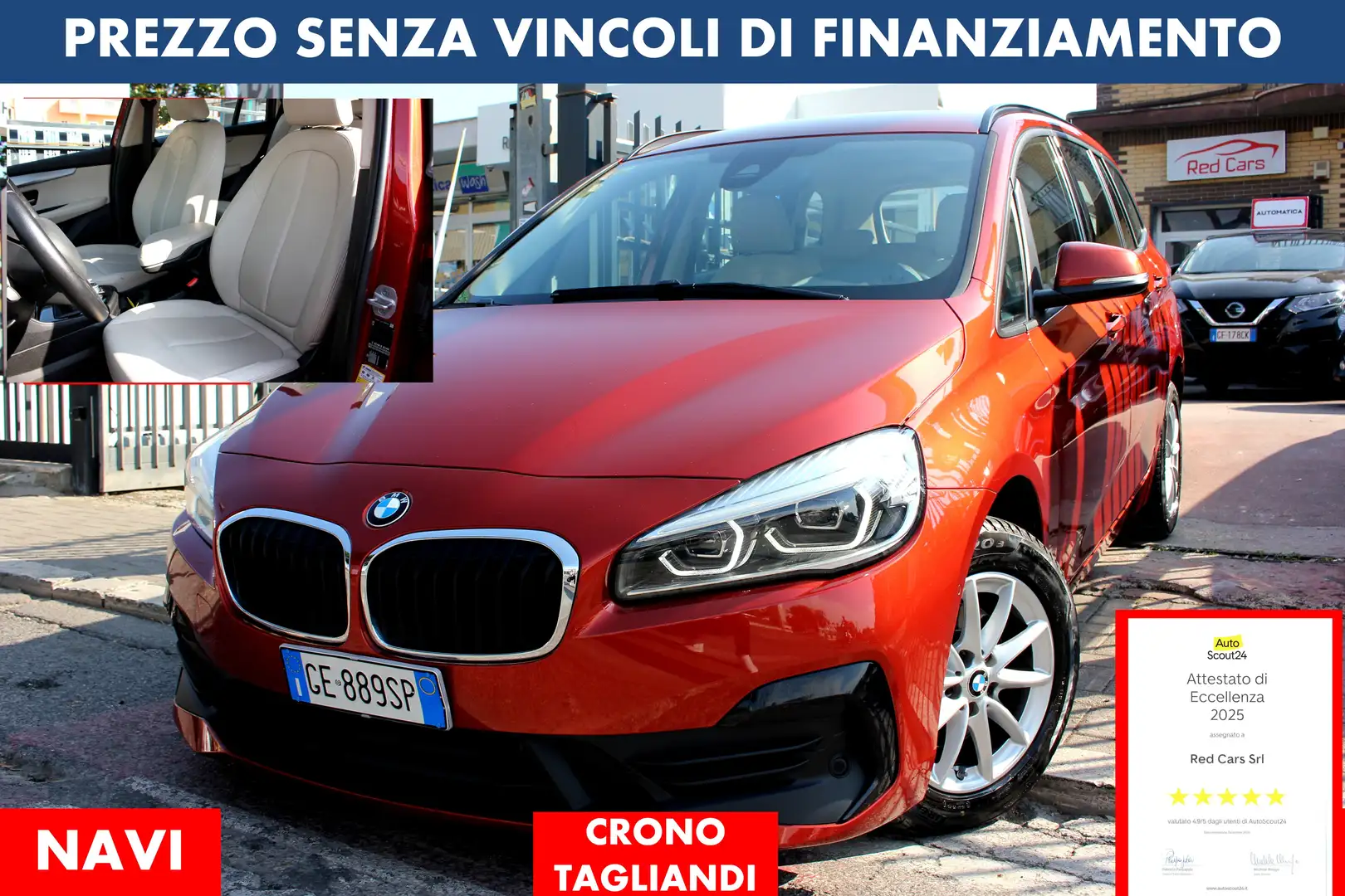 BMW 216 CRONO TAGLIANDI *PREZZO VERO* UNIPRO' KM CERTIF - 1