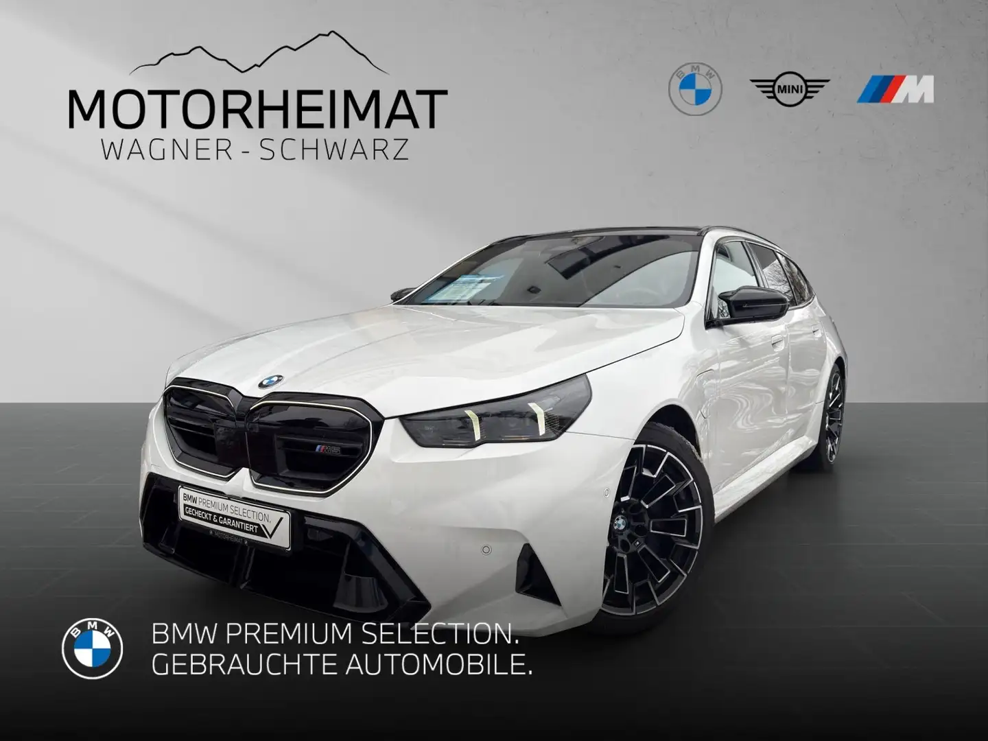 BMW M5 Touring AHK 0,5%DW Versteuerung 1489€mtl.o.AZ Weiß - 1