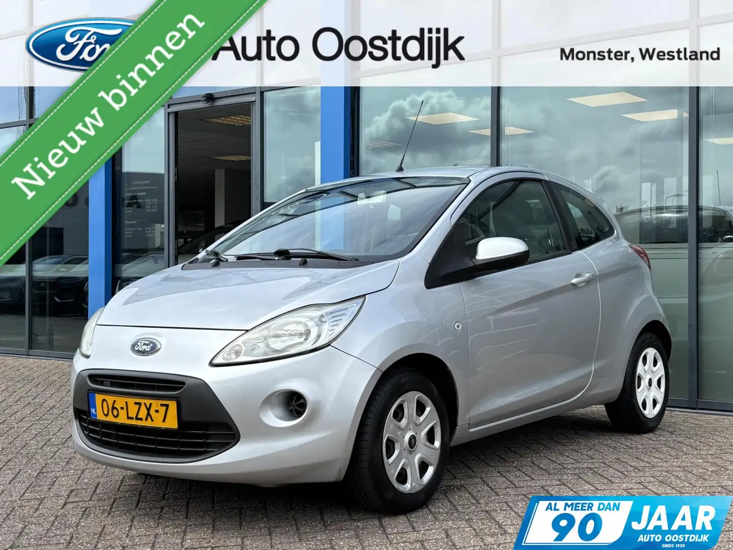Ford Ka/Ka+ 1.2 Cool&Sound 69PK NIEUWE DISTRIBUTIERIEM!! Airco Grijs - 1