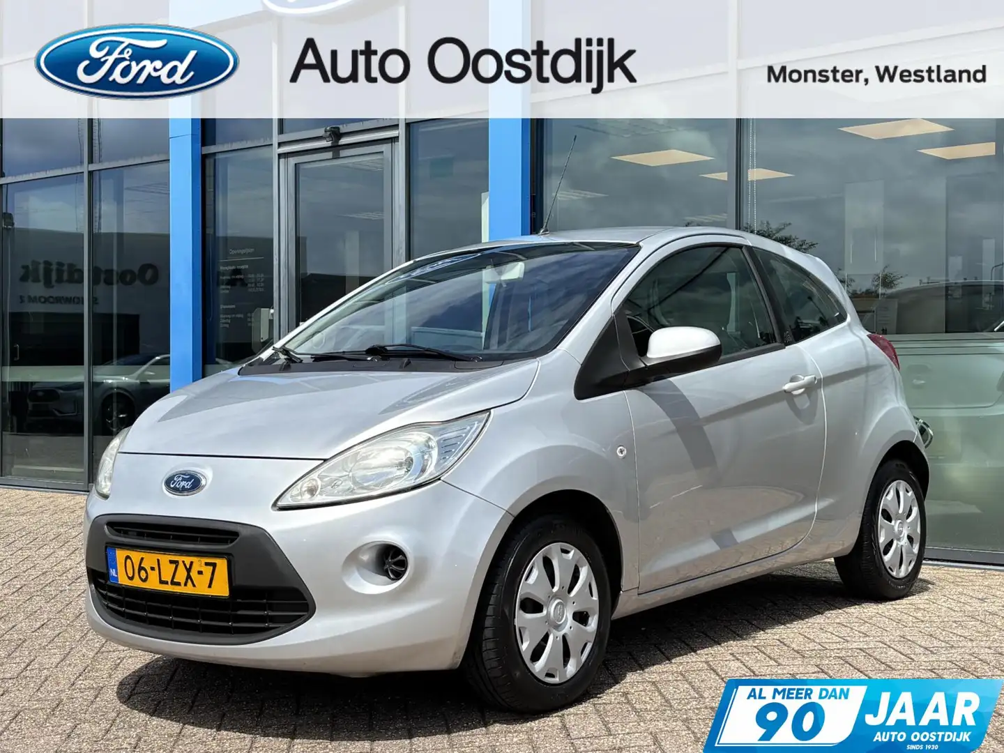 Ford Ka/Ka+ 1.2 Cool&Sound 69PK NIEUWE DISTRIBUTIERIEM!! Airco Grijs - 1