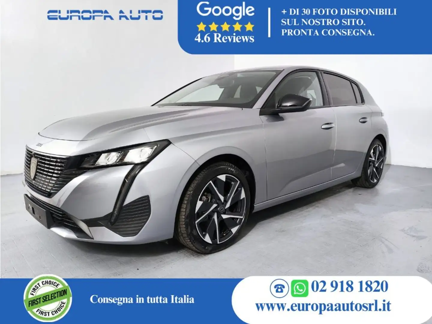 Peugeot 308 PureTech Turbo 130 S&S Allure Pack Grigio - 1