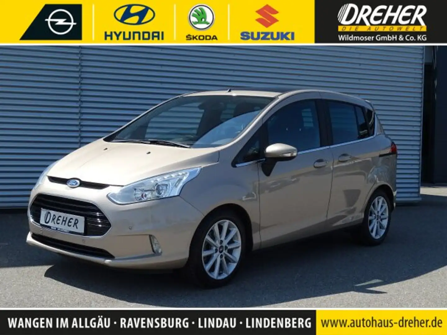Ford B-Max B-Max 1.0 EcoBoost Titanium Titanium S/Navi/Klima Beige - 1