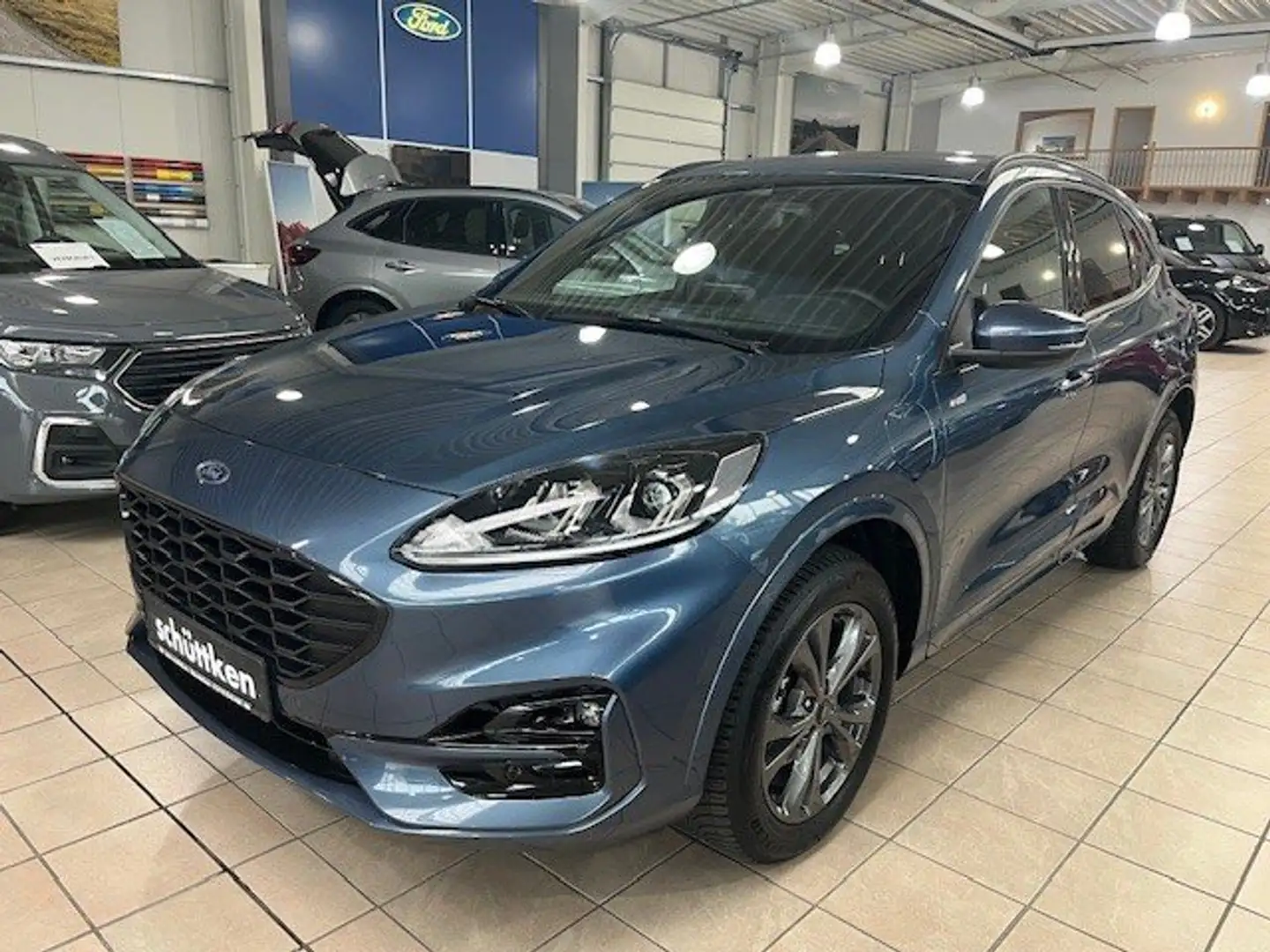 Ford Kuga 2.5 PHEV Aut. ST-Line elek. AHK, WiPa, Alu, NAVI Blau - 1
